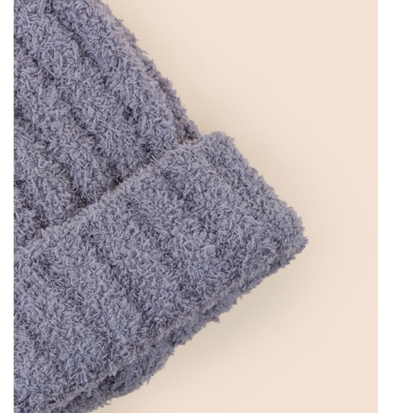 Fuzzy Ribbed Beanie - Picture 2 of 3